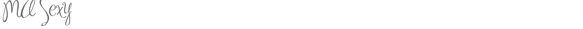 Sample characters Ma Sexy Font